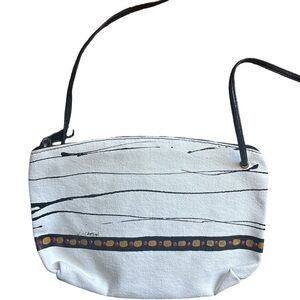 Vintage 80s/90s hand painted VICTORIA crossbody shoulder bag